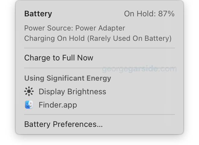 Battery charging On Hold