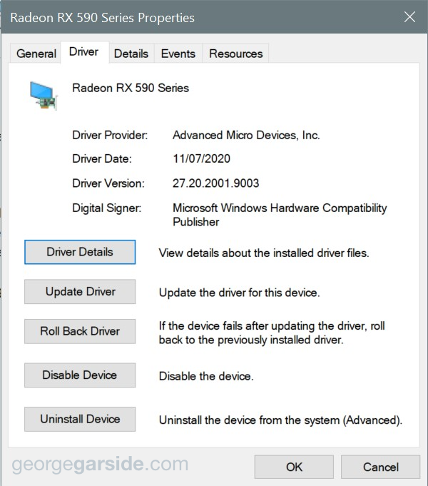 AMD display adapter drivers in Device Manager