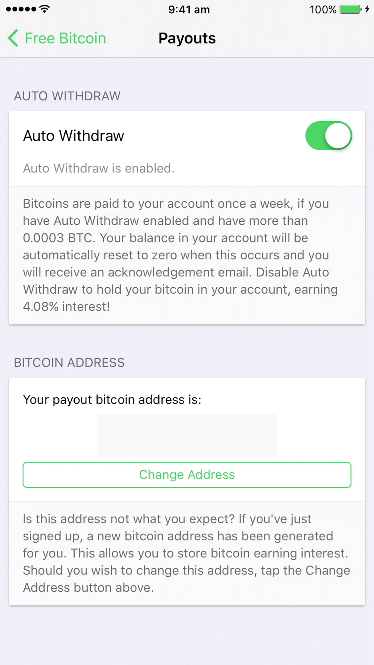 Free Bitcoin Apps George Garside - automatic withdraw withdraw bitcoin to your desired bitcoin address