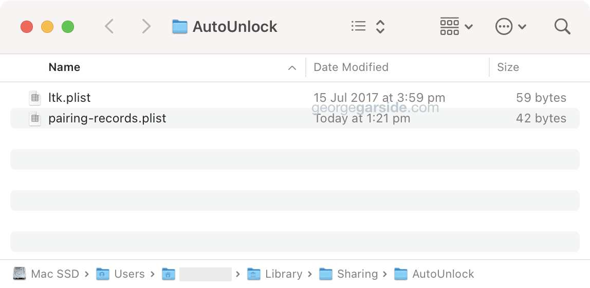 Library Sharing AutoUnlock folder in Finder