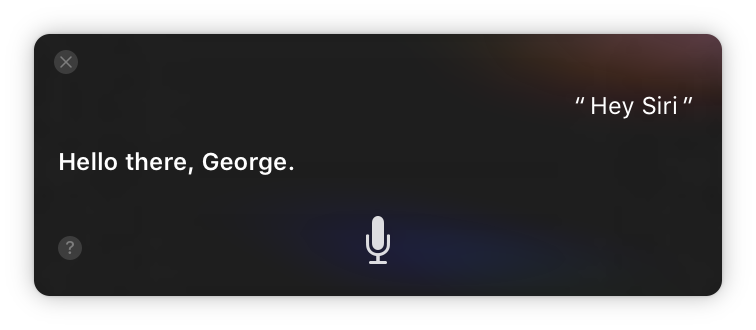 Hey Siri in macOS Sierra