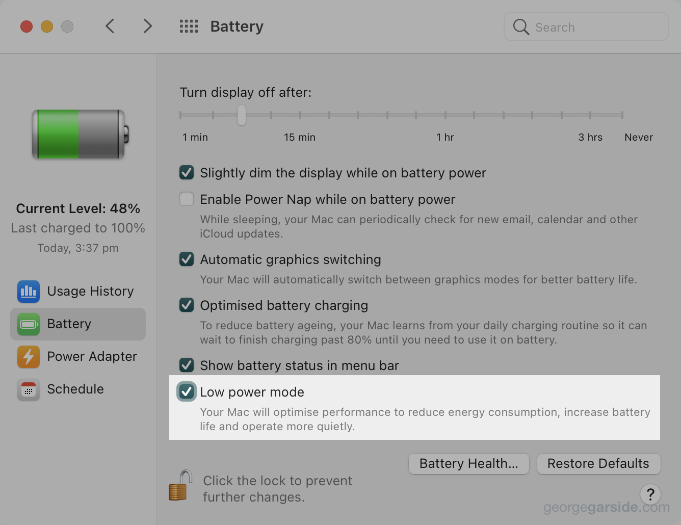 low power macos monterey ipados