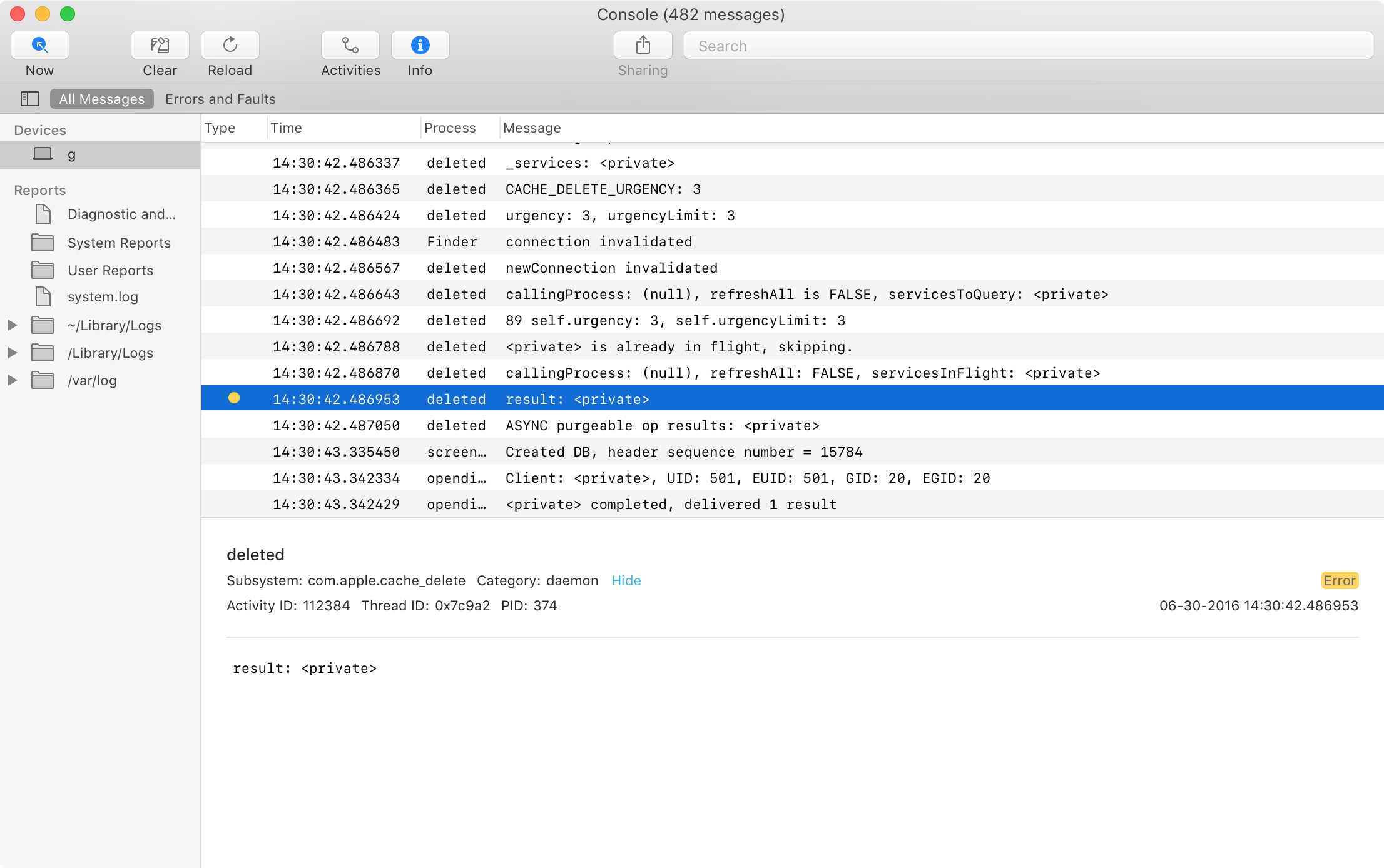 console program for mac os