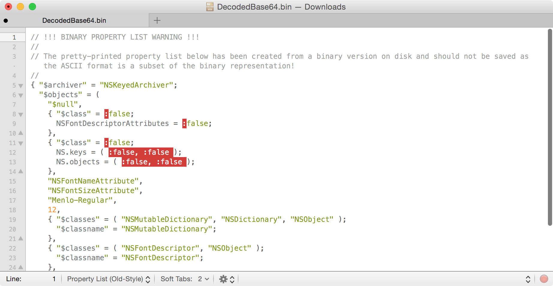 Decode List Decode data plist in property list files - George Garside
